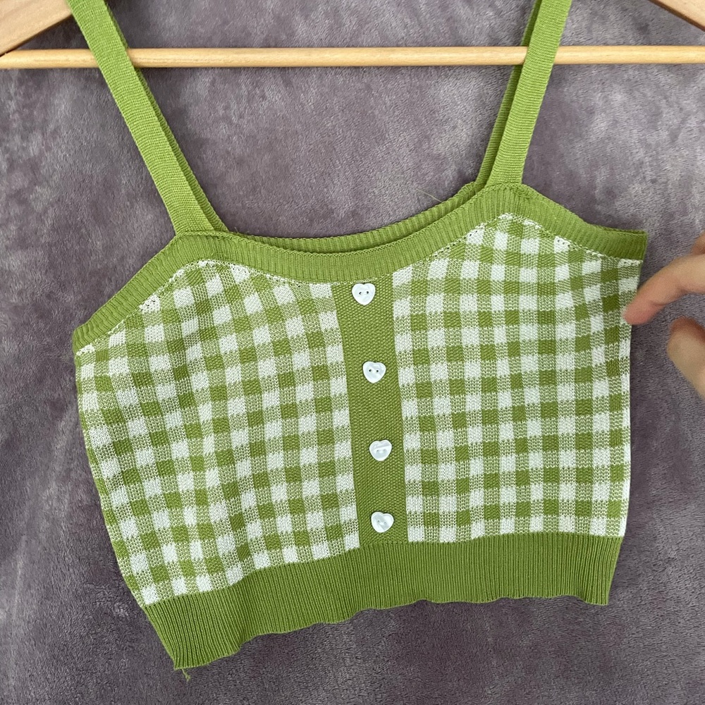 Plaid tank top